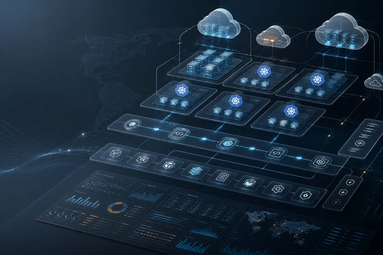 Enterprise cloud platform architecture visualization